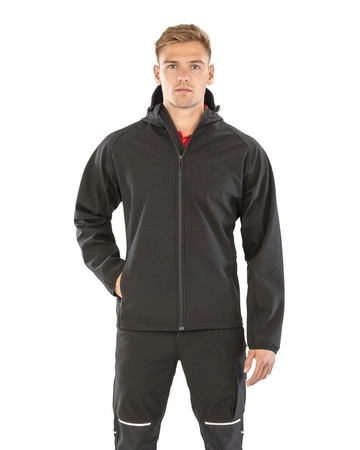 Softshell con capucha reciclada impermeable 290gsm