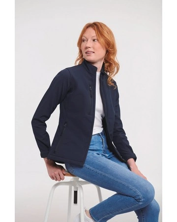 Chaqueta softshell mujer impermeable transpirable 340gsm