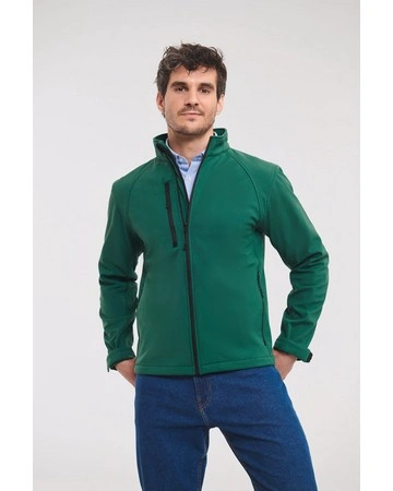 Chaqueta softshell 340gsm impermeable transpirable