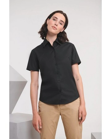 Blusa oxford mujer fácil de planchar 135gsm