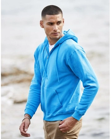 Sudadera capucha cremallera 280gsm premium