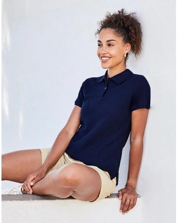 Polo mujer premium 180gsm algodón puro