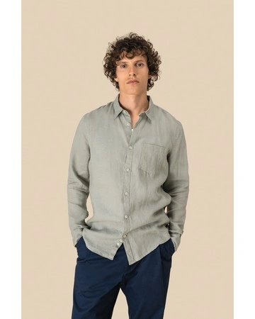 Camisa de lino 125gsm transpirable y elegante