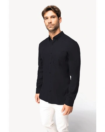 Camisa lyocell efecto lavado suave 125gsm