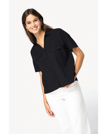 Camisa mujer oversize lyocell sostenible 125gsm