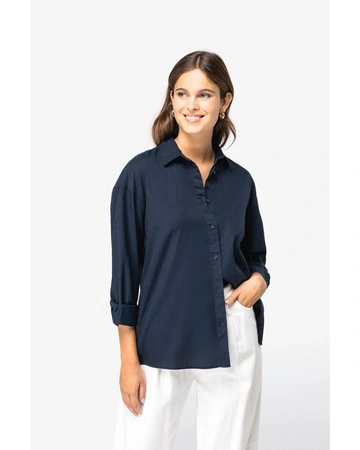 Camisa mujer lyocell algodón sostenible 125gsm