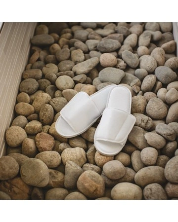 Zapatillas baño poliéster cómodas y personalizables