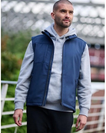 Chaleco softshell imprimible octágono ii resistente 300gsm