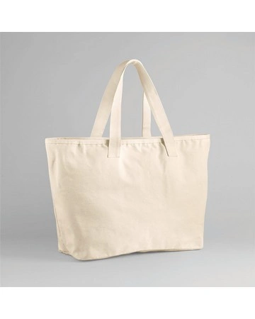 Bolsa tote canvas reforzada capacidad extra 452gsm