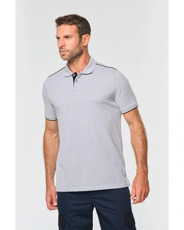 Polo day to contrastado confort diario 220gsm