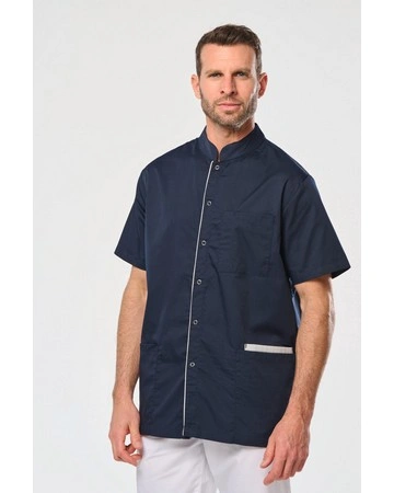 Blusa polialgodon botones a presión trabajo 160gsm