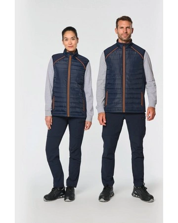 Chaleco day to bimaterial softshell elástico 75gsm