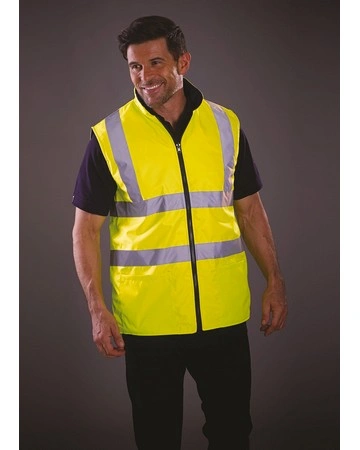Chaleco reversible polar fluo cálido 280gsm