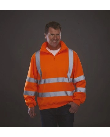 Sudadera flúo reflectante profesional 280gsm